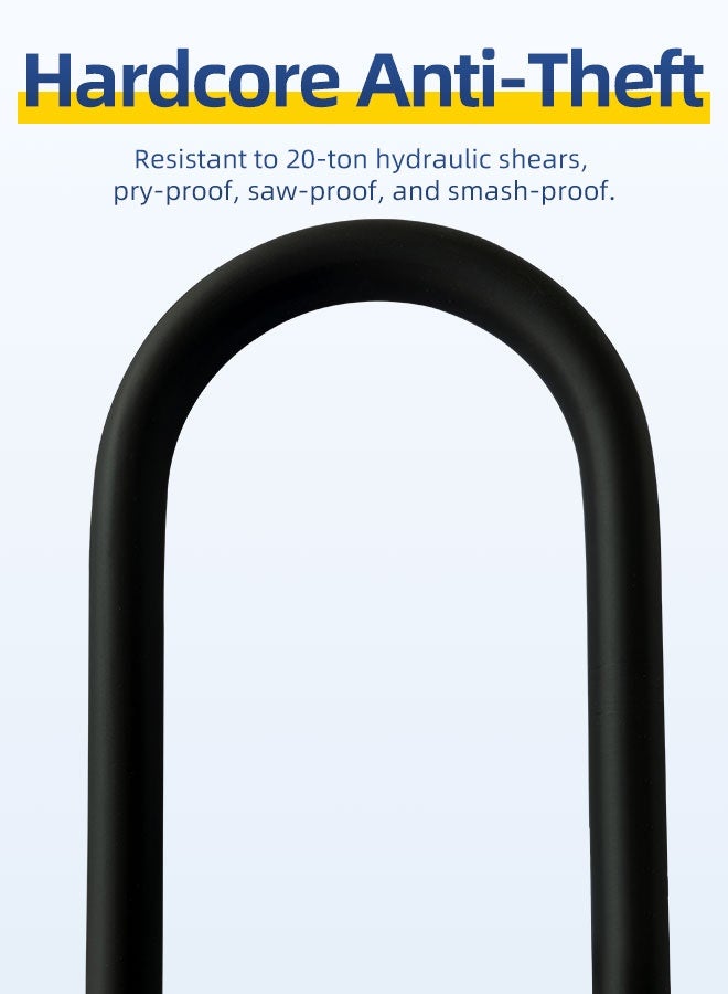 CREEPER Bicycle lock, motorcycle lock, U-shaped thick steel lock - Image 5